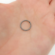 TRBR4. 12MM Close Gold Plated Twisted Jump Ring